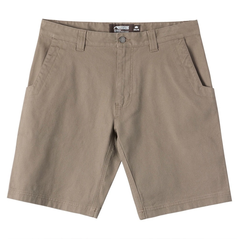 [38]Mountain Khakis Tan Flat Front Alpine Utility Short Outdoor Hiking Workwear
